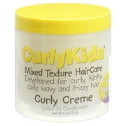 Curly Kids Creme Leave-In Conditioner, 6 oz, Cream, Moisturizing, Jar, Unisex