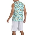 thumbnail image 2 of Sikiie Sea Shells 2 Basketball Jersey Reversible Men's Mesh Athletic Sports Shirts Training Practice S-4XLX-Large, 2 of 6