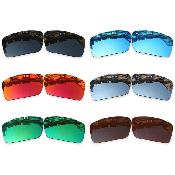 Vonxyz 6 Pack Polarized Replacement Lenses for Oakley Gascan OO9014 Sunglasses