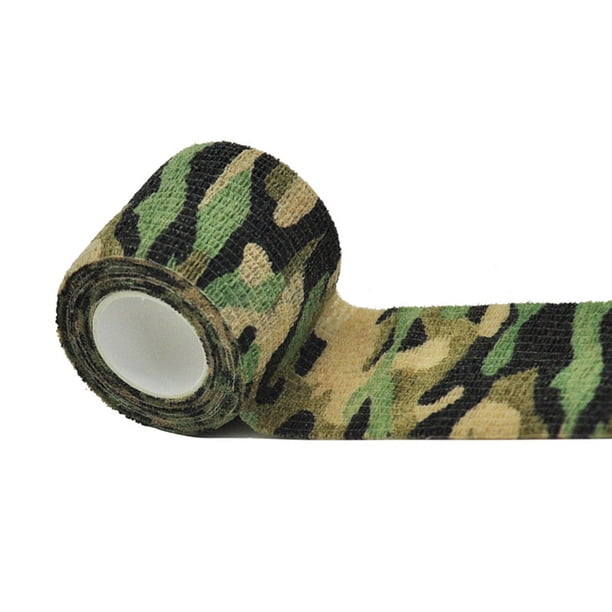 Greeniant Envoltura elástica vendaje autoadhesivo cinta de equitación camuflaje 2,5 cm x 4,5 m Type3 NO3 Greeniant OD023241-01