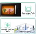 thumbnail image 4 of Recipientes de vidrio para almacenamiento de alimentos UMEIED, paquete de 10 con tapas, 34 oz, 4 of 6