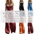 thumbnail image 3 of PBFRDSJ Women's Sleeveless Wide Leg Jumpsuit Button Front Cami Loose Rompers Sleeveless Vintage Flowy One Piece Jumpsuits, 3 of 6
