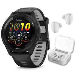 陸上競技用具 GARMIN FORERUNNER 265 AMOLED Garmin Forerunner 265S Music GPS Running Smartwatch, Black