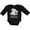 AB-Black, variant on Inktastic My Grandma Loves Me to the Moon and Back Elephant Family Boys or Girls Long Sleeve Baby Bodysuit