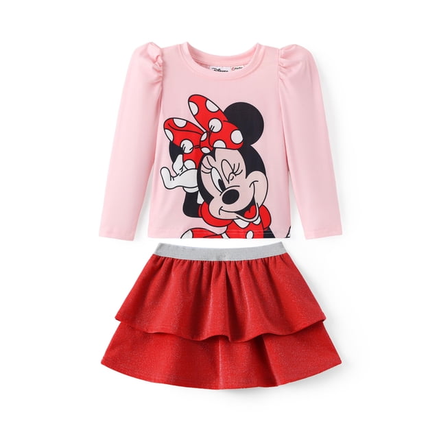 Conjunto Disney Minnie Mouse para Niña Pequeña 2 Piezas 5-6 Años