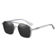 thumbnail image 1 of Gafas de sol retro polarizadas que cambian de color, gafas de sol de doble haz, hechas de PC, plástico, metal, 1 of 5