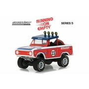 GREENLIGHT COLLECTIBLES 1966 Ford Baja Bronco Off-Road Truck, Red w/blue - Greenlight 41050C/48 - 1/64 Scale Diecast Model Toy Car