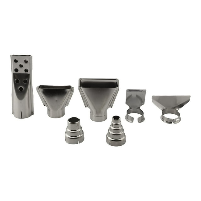 Mini Dual Temp Hot Air Tool with 7 Nozzles for Crafts and DIY Projects