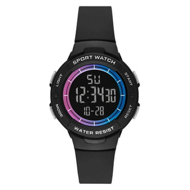 Time and Tru Women's Black Digital Sport Watch (FMDOTT088)