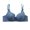 Blue, variant on Turilly Bras Womens Solid Color Lace Breathable Wireless Bra No Rims Casual Everyday Wear Everyday Bras