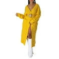 thumbnail image 1 of Txlixc Estilo de moda de las mujeres juego abierto chaqueta de manga larga de color sólido Txlixc moda, 1 of 7