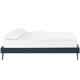 thumbnail image 4 of Modway Loryn King Fabric Bed Frame with Round Splayed Legs, Blue, 4 of 6