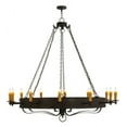 thumbnail image 2 of Meyda Tiffany 115557 Parnella 12 Light 72" Wide Taper Candle Style Chandelier - Coffee, 2 of 5