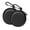 black, variant on Headphone case, small round pocket headphone travel case Zipper headphone storage case - black
