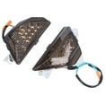 thumbnail image 2 of Front LED Turn Signal Light, Left Right 12V Heat Resistant Plastic Motorbike Indicator  For Motorcycles Brown, 2 of 8