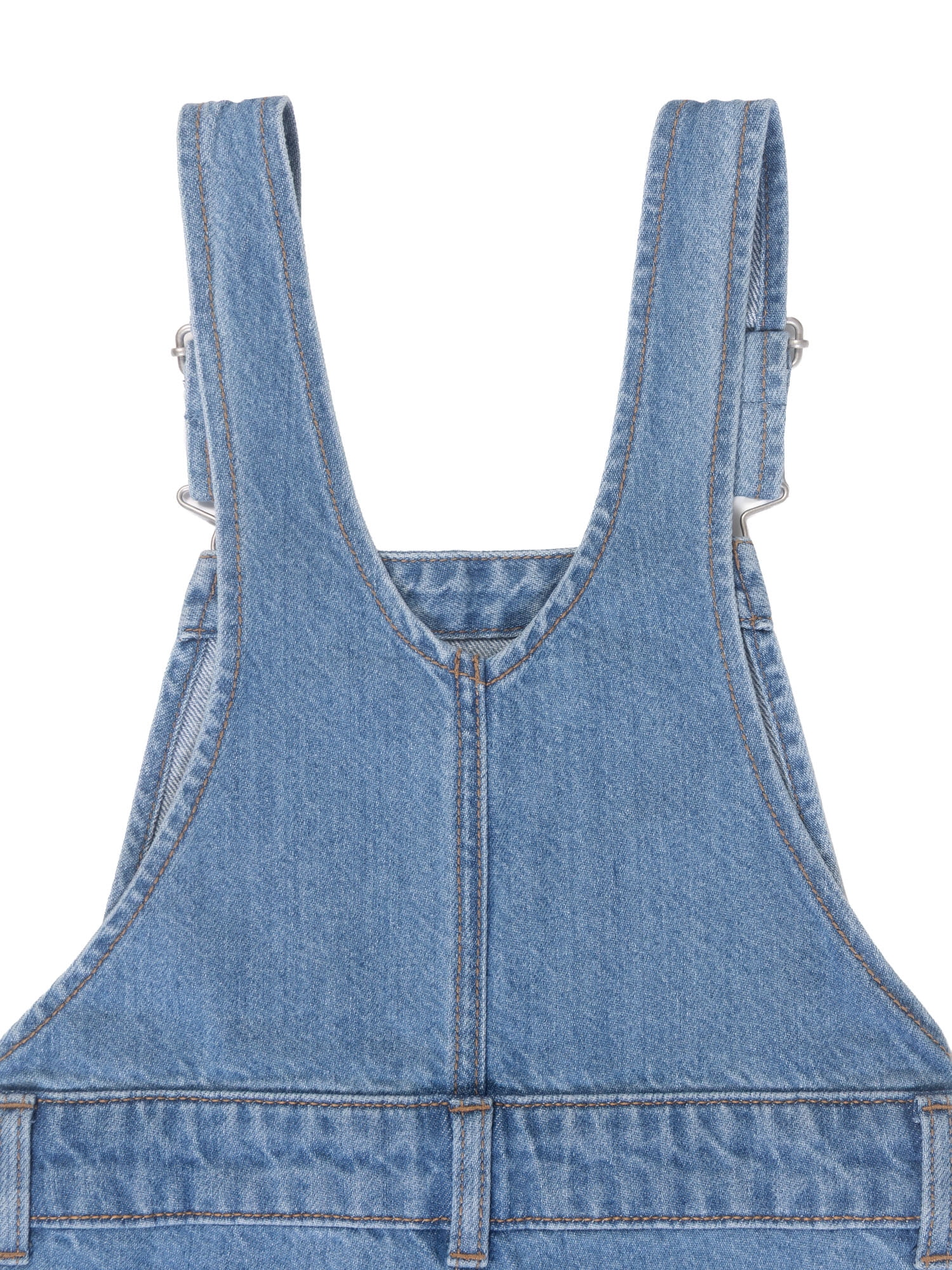 Wonder Nation Girls Denim Overall, Sizes 4-18
