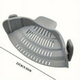 thumbnail image 4 of 1pc, Strainer, Silicone Pot Strainer, Adjustable Silicone Clip On Strainer For Pots Pans And Bowls, Kitchen Pot Strainer, Hand Held Pot Drainer, Fruit Washing Filter For Noodles Pasta Veggies, 4 of 4
