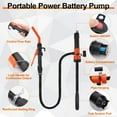 thumbnail image 2 of 2/1pcs Portable Battery Powered Pump, Fuel Transfer Pump Battery Powered with Adapters, Electric Siphon Pump for Gas, Fuel, Diesel, Water Transfer, 2 of 7