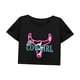 thumbnail image 3 of Camiseta corta para mujer, clásica, de verano, con cuello redondo, para vacaciones, mochilero, uso diario L, 3 of 7