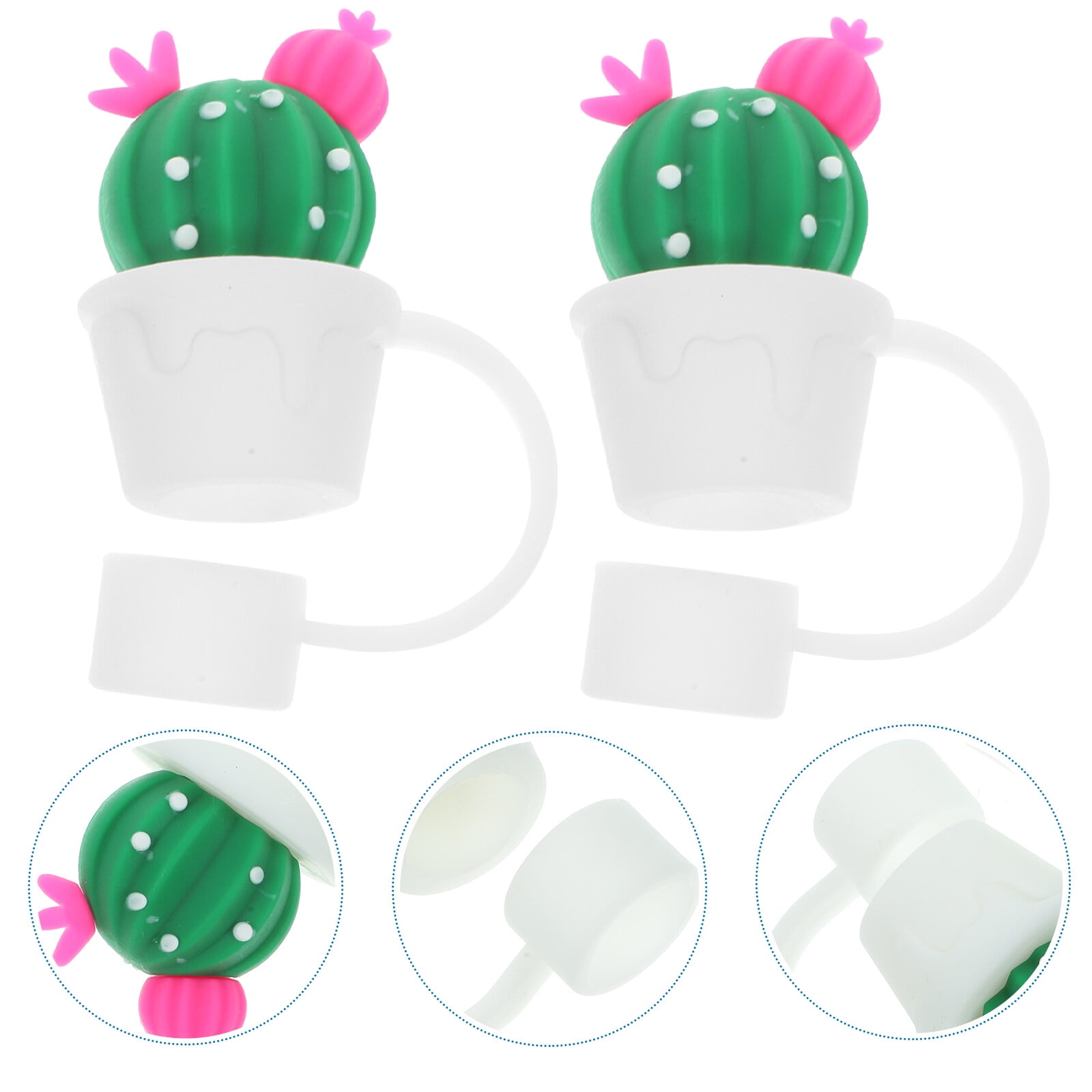 Blue Cactus Straw Topper