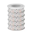 thumbnail image 2 of 5 Rolls Christmas Ribbon 1.5 inch Wide Decorative Ribbon for Gift Wrapping and Holiday Decorations Watercolor Dog Paw Prints, 2 of 7