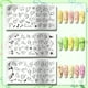 thumbnail image 3 of 3 placas de estampado de uñas con dinosaurios, plantillas para uñas con diseño de dinosaurios, amor, sol y plantas, placas de acero inoxidable con imágenes., 3 of 7
