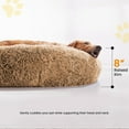 thumbnail image 7 of Calming Dog Beds for Large Dogs, Faux Fur Donut Cuddler Dog Bed, Round Fluffy Pillow, Washable Pet Bed for Dogs Up to 80Lbs, 34inch, 7 of 7