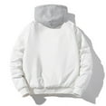 thumbnail image 4 of VBTAPA Mens Bomber Rain Jacket 2026 Winter Casual Quilted Jacket Windproof Padded Jackets Long Sleeve Zip Up Hoodie Coats with Detachable Hood White M, 4 of 7