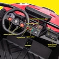 thumbnail image 3 of Akaber 2 Seater Ride On Car for Kids 3-8, 24V Ride on Toy with Remote Control, LED Lights, 3 of 10