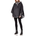 thumbnail image 1 of totes Womens Reversible Rain Poncho, Black, One Size, 1 of 10