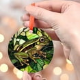 thumbnail image 4 of Ornament Window Hanging,Green Frog Suncatcher Diamond Glass Panel Amphibians Sun Catchers Decor for Birthday for Women, Men, Wife, Aunt, and Mom, 2025, 2025, Holiday Decoration,, 4 of 5
