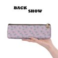 thumbnail image 4 of Goofa Flamingo Pattern Pencil Case Portable Stylish Triangle Pencil Pouch with Zipper Leather Cosmetic Pouch Bag Makeup Cosmetic Pencil Pouch, 4 of 9