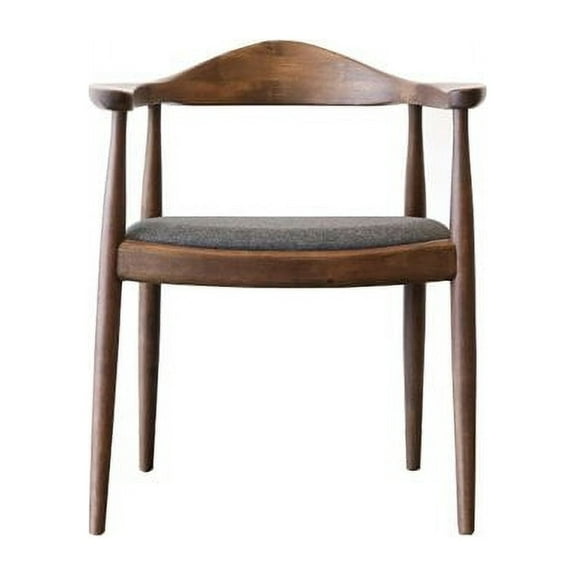 Mid Century Modern Eva Gray Fabric Dining Chair (Set of 2)