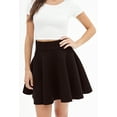 thumbnail image 4 of MBJ WB669 Womens Basic Versatile Strechy Flare Skater Skirt S BROWN, 4 of 4