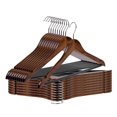 thumbnail image 2 of MAGMALIFE 20 Ganchos para Ropa de Madera: Gancho Giratorio de 360 Grados, Adecuado para Prendas Variadas, Elegantes, Evitan la Deformaci&oacute;n de tu Ropa (Caf&eacute;), 2 of 8