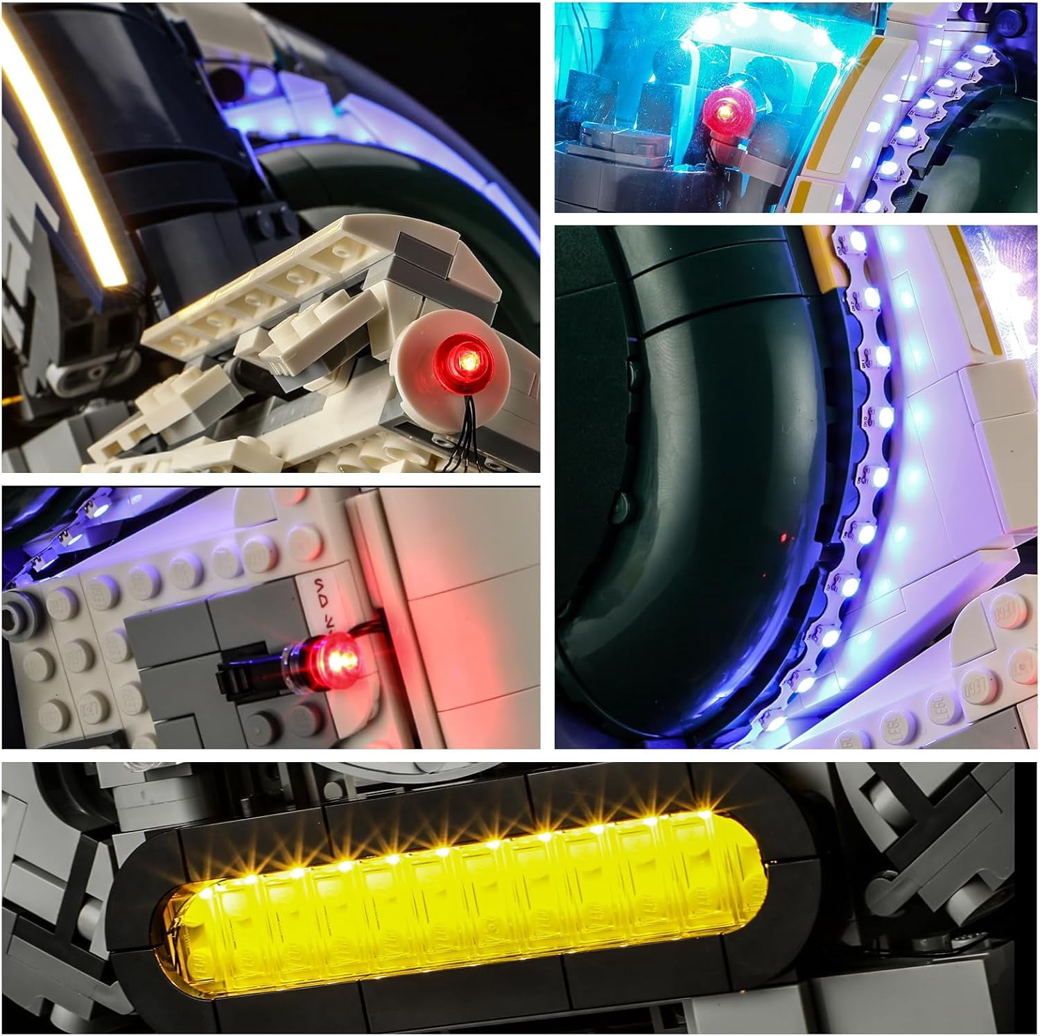 LED Light for Lego-75409 Jango Fett's Firespray-Class Starship Building Blocks Model (Building Set NOT Included)
