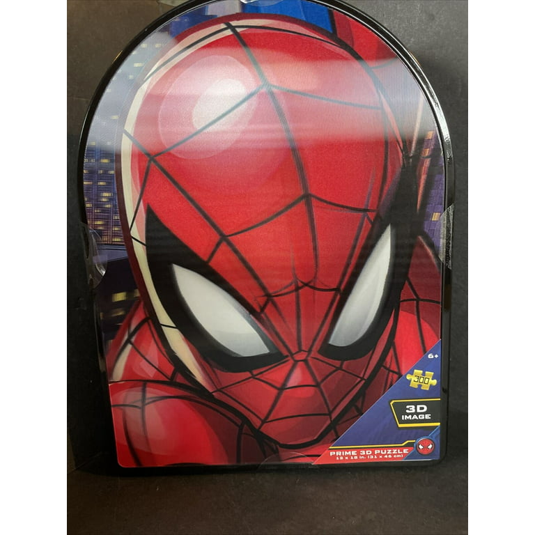Prime 3D Marvel - Spider-Man 3D Lenticular Jigsaw Puzzle in a Collectible  Shaped Tin: 300 Pcs 