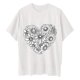 thumbnail image 3 of Camisetas de Manga Corta para las Mujeres Impreso Cuello Redondo Suelto Camiseta, Casual Cuatro Estaciones Blusa para el Hogar, 3 of 3