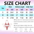 thumbnail image 3 of vigerkar Women Ruffle Trim Triangle Bikini Sets Halter String 2 Piece Swimsuits High Cut Bathing Suits (Hot Pink, L), 3 of 9