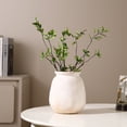 thumbnail image 5 of Ceramic Flower Vase, Large Decorative White Vase, Farmhouse Terracotta Vases for Home Decor, Rustic Vintage Vases for Living Room, Kitchen, Bedroom, Office, Coffee Table, 18CM, 5 of 9