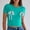 Mint Green, variant on pstuiky Womens T Shirts Oversized Short Sleeve Solid Color Fashion Clothing Lightweight Loose Fit Crew Neck Basic Tshirts Women'S Workout Tops