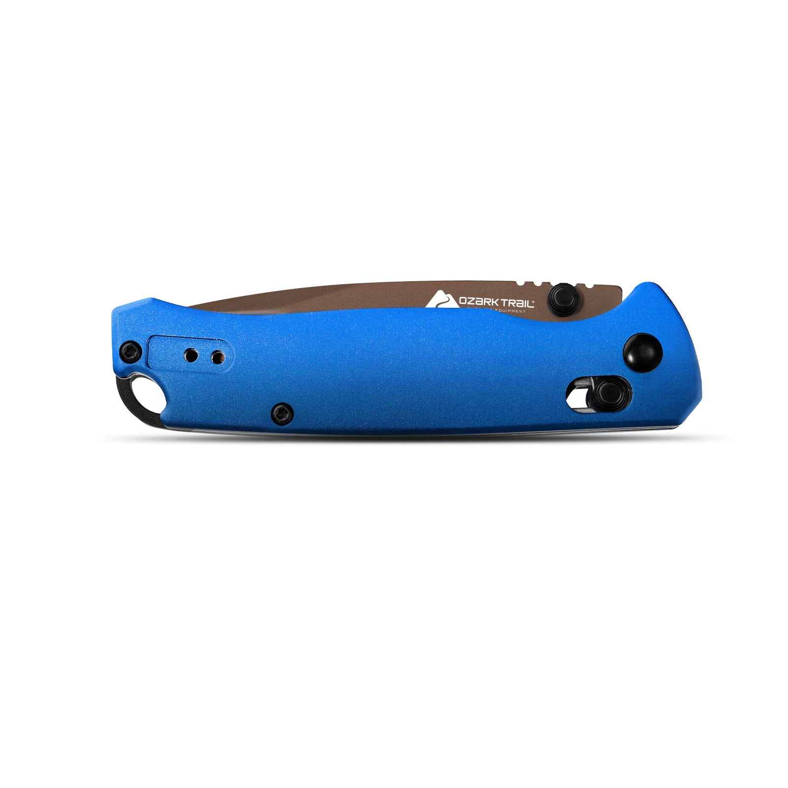 Ozark Trail 7.5 inch Folding Knife with 3.25"14C28N Blade and Aluminum Handle for EDC
