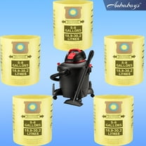 5-8 Gallon High Efficiency Disposable Filter Bags ，Fit Shop-Vac 5-8 Gallon High Efficiency Collection Bag, 5-Pack, 90671