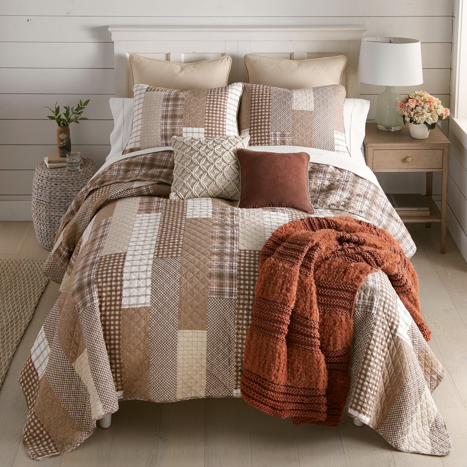 Highland Plaid 3 Piece Cotton Queen Quilt Set from Your Lifestyle by