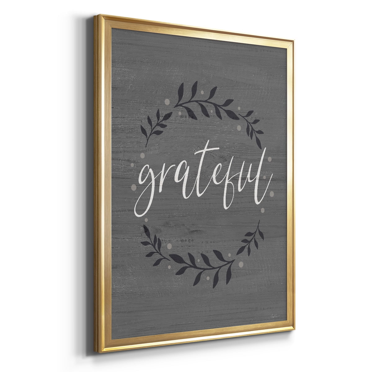 Grateful Wreath Premium Classic Framed Print - Ready to Hang