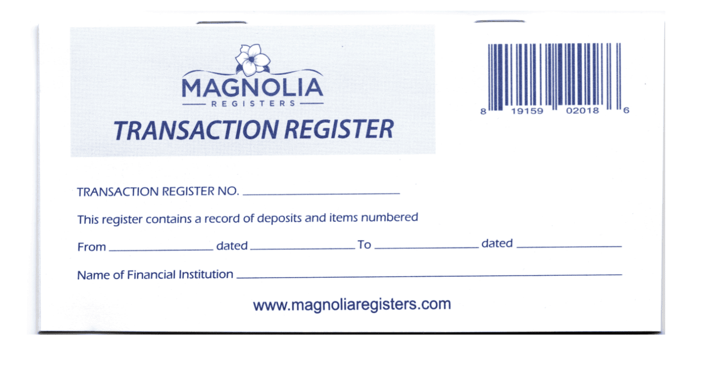 10 Checkbook Registers by Magnolia Registers