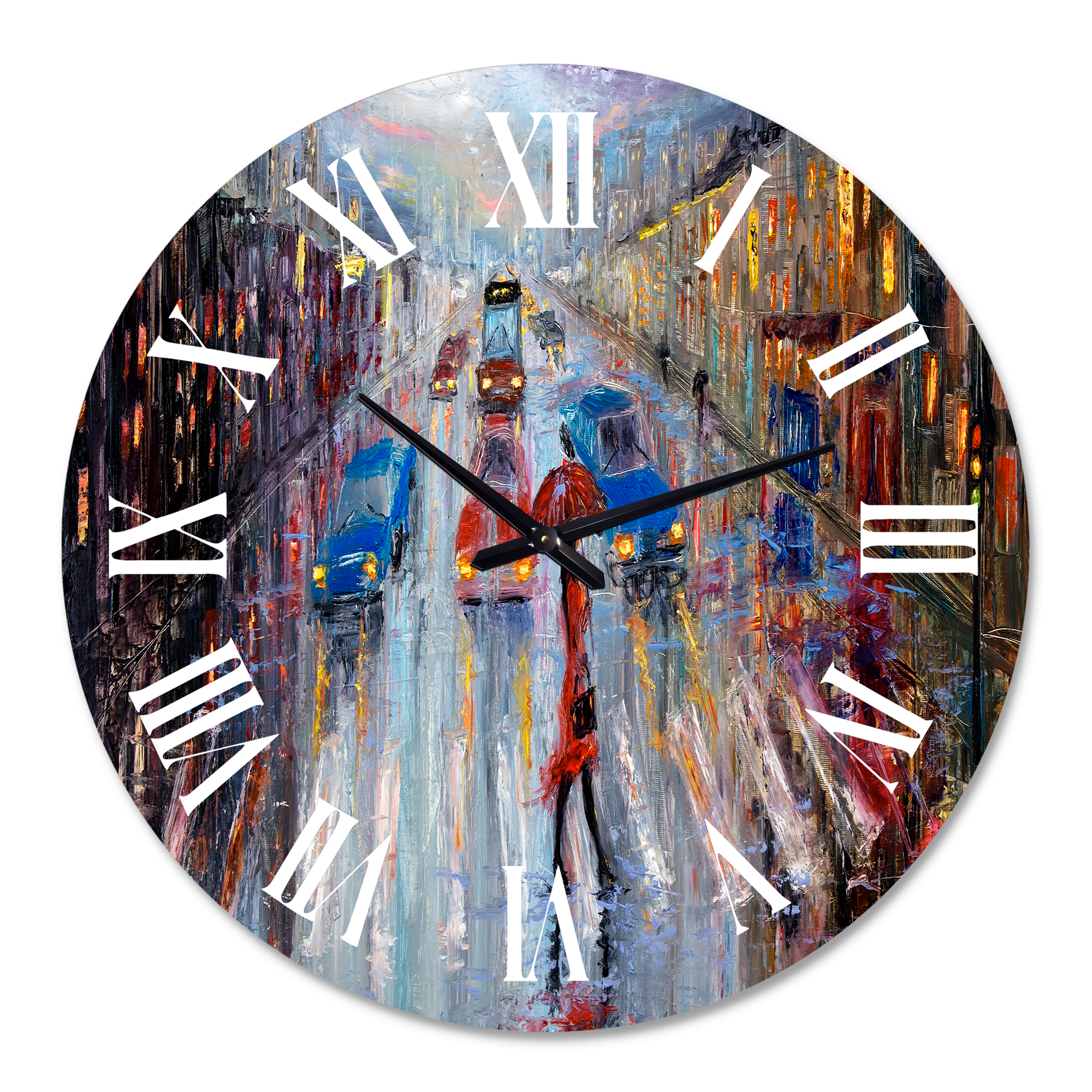 Designart 1 in Quartz Traditional Wall Clock