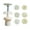 gold and silver trea, variant on 3D Snake Money Dessert Molds New Year Festival Dessert Maker Cookie Stamp Hand Pressure Dessert Baking Tool