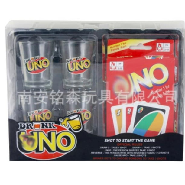 MAGM UN944F Desktop & Travel Game with Drink UNO Drinking Game