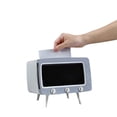 thumbnail image 4 of TV-Shaped Tissue Box with Phone Stand - Multifunctional Storage for Living Room, Bedroom & Office, 4 of 7